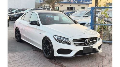 مرسيدس بنز سي 43 ايه ام جي MERCEDES C43 2018 WHITE INSIDE RED JAPAN IMPORT WITH LOW MILLAGE