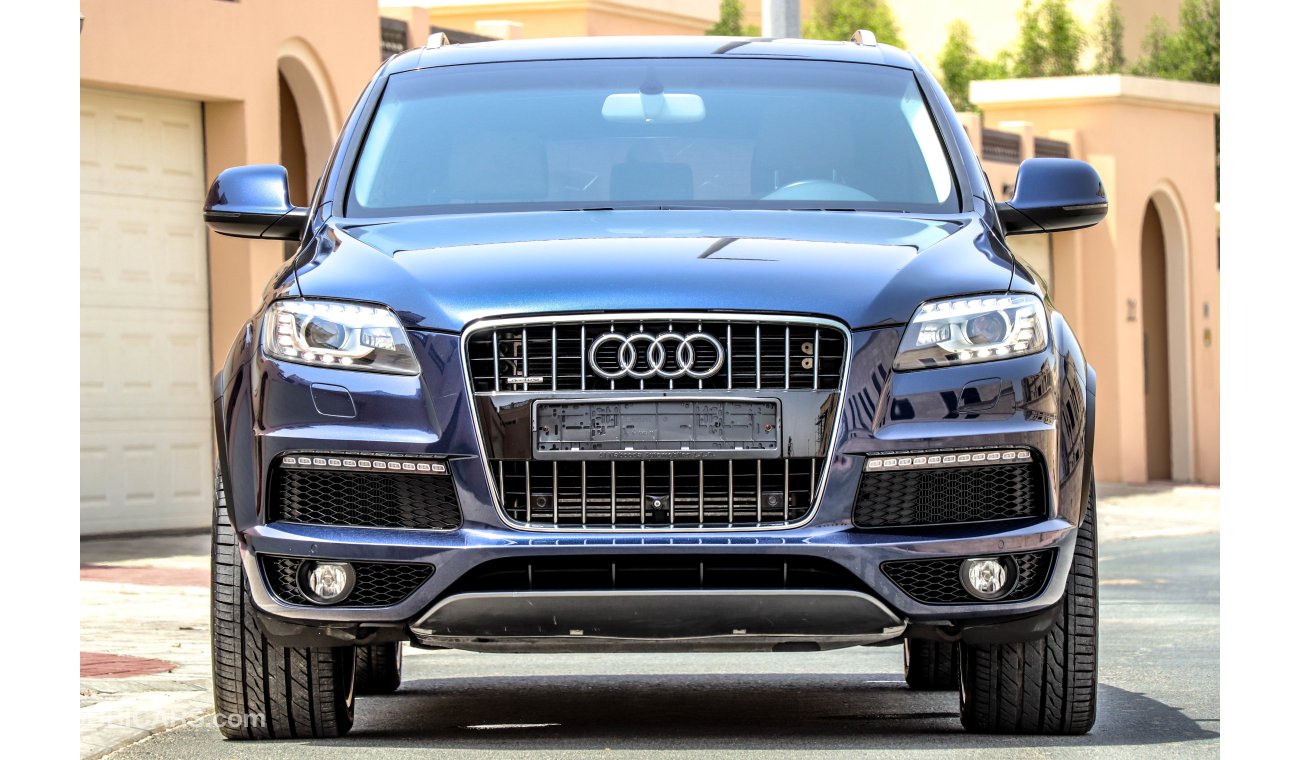 Audi Q7 3L Supercharged 2016 GCC under Warranty with Zero Down-Payment.