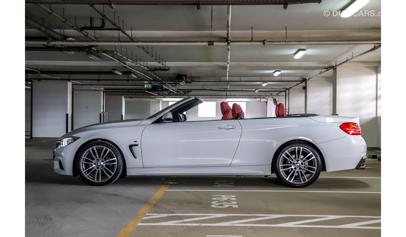 BMW 430i i Convertible M-Kit 2017 GCC under Agency Warranty with Zero Down-Payment.