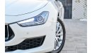 Maserati Ghibli 3,701 P.M | 0% Downpayment | Immaculate Condition