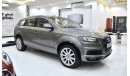 Audi Q7 EXCELLENT DEAL for our Audi Q7 SuperCharged ( 2014 Model ) in Grey Color GCC Specs