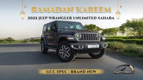 Jeep Wrangler Unlimited Sahara Turbo 2025 GCC 0Km With 5 Y Or 100K Km Warranty & 3 Y Service @Official Dealer