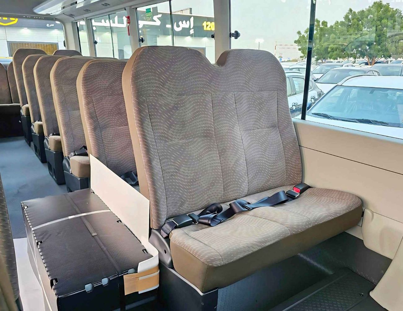 Toyota Coaster 2.7L PETROL M/T DUAL TONE / 23 SEATER /AUTO DOOR/HLF LUGGAGE RACK/CODE#COPB