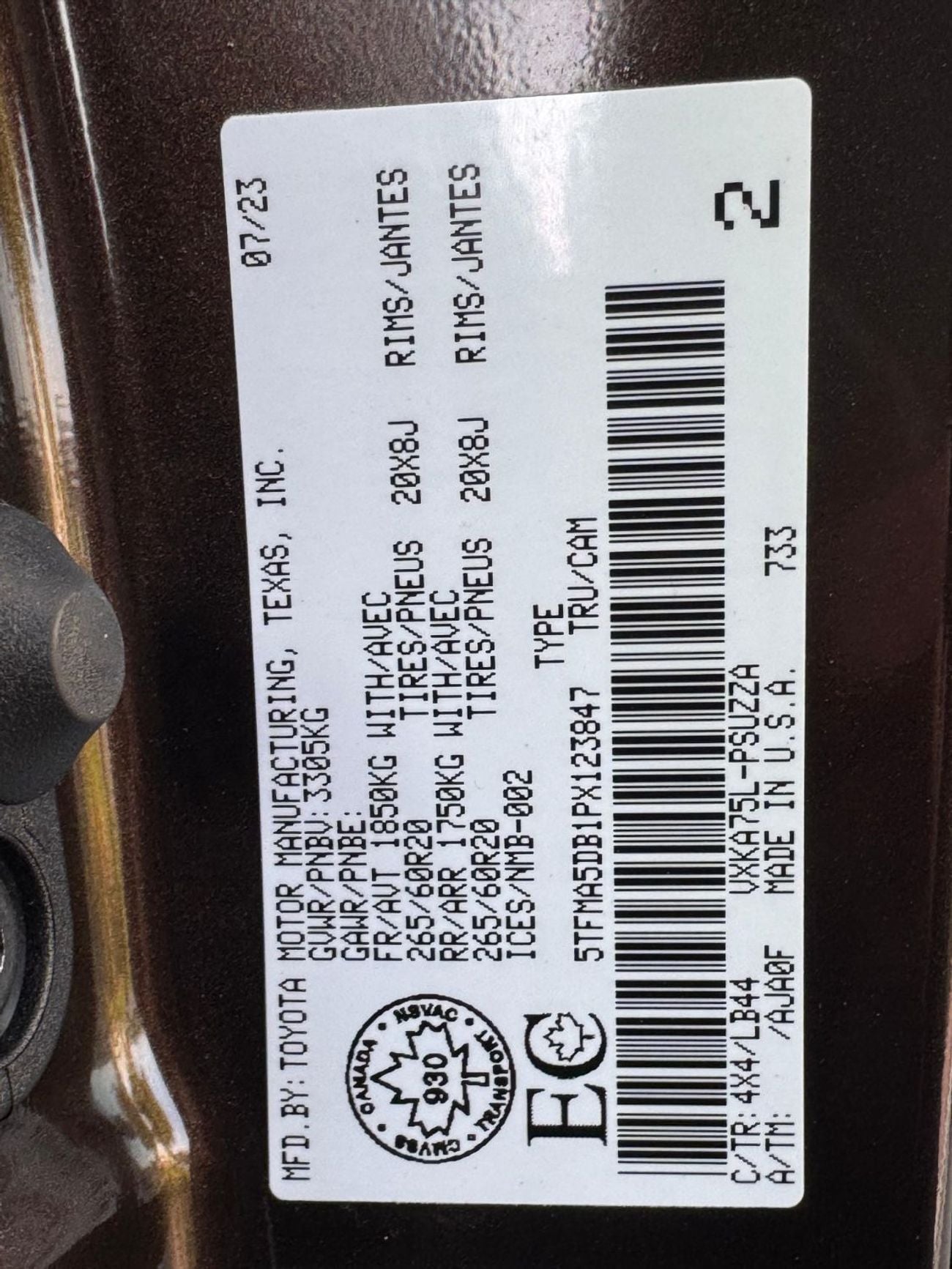 Toyota Tundra 1794 EDITION (NON GCC) 1974 edition platinum