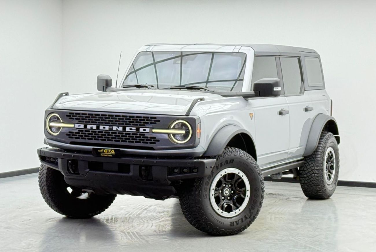 فورد برونكو Badlands 2.7L 2021 Ford Bronco Badlands Sasquatch, 2027 Ford Warranty + Service Pack, Fully Loaded,