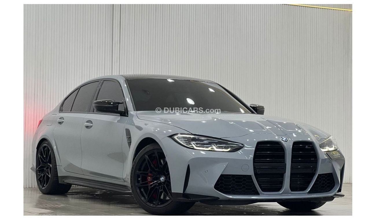 بي أم دبليو M3 2022 BMW M3 Competition, February 2027 BMW Warranty + Service Contract, Full Options, Low Kms, GCC