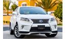 Lexus RX450h Lexus RX-450 Hybrid - 2015 - AED 2,232 P.M. AT 0% DOWNPAYMENT THROUGH BANK FINANCE
