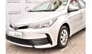 Toyota Corolla 1.6L SE 2018 GCC DEALER WARRANTY