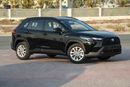 تويوتا كورولا كروس 2024 TOYOTA COROLLA CROSS 1.8 Hybrid MID - BLACK inside RED | Export Only