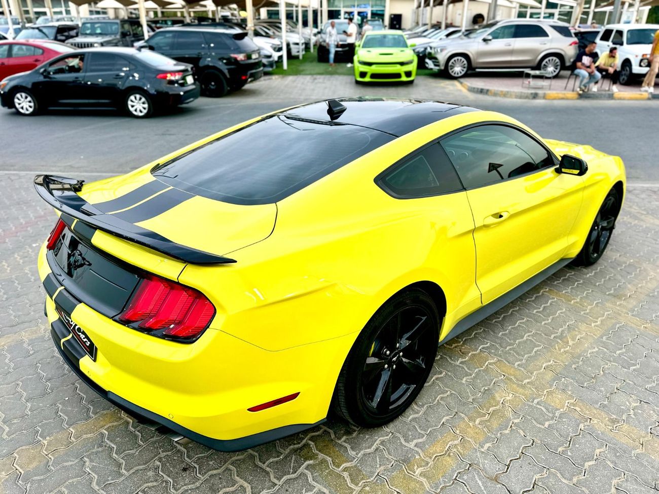 فورد موستانج Ecoboost | Monthly 1200/- | 0% DP | Blindspot | Fabric Seats | Touch Screen | # 04576