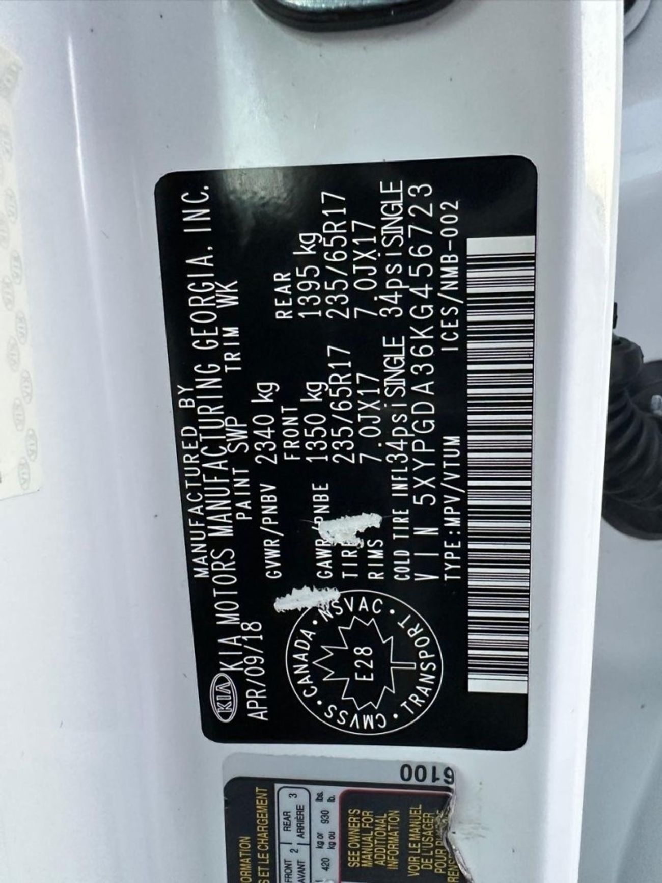 Kia Sorento Base 2.4L AWD