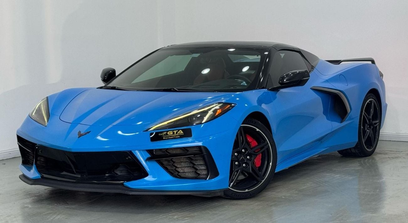 شيفروليه كورفت 3LT 6.2L (490 HP) Convertible 2021 Chevrolet Corvette Stingray Z51 3LT, Warranty, 2027 Chevrolet Ser