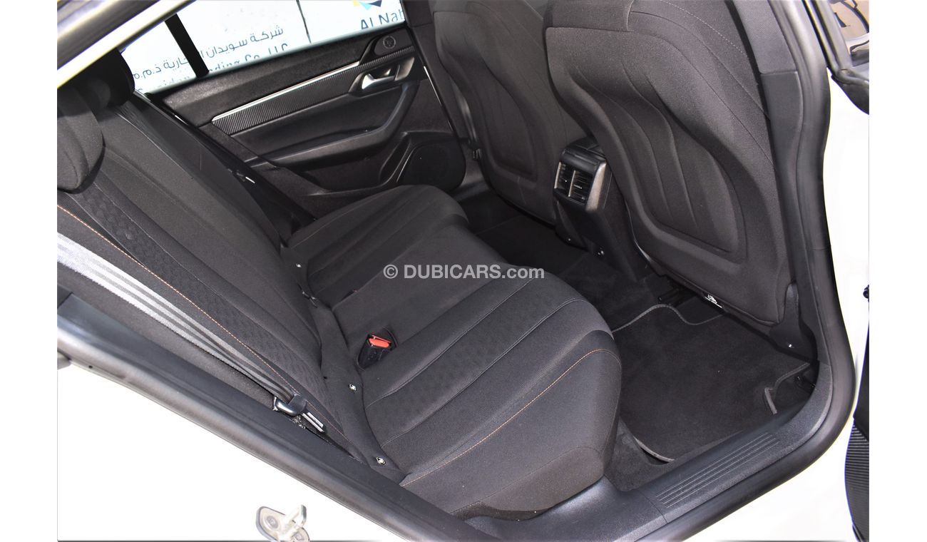 Peugeot 508 AED 1370 PM | 1.6L R8 ACTIVE GCC DEALER WARRANTY