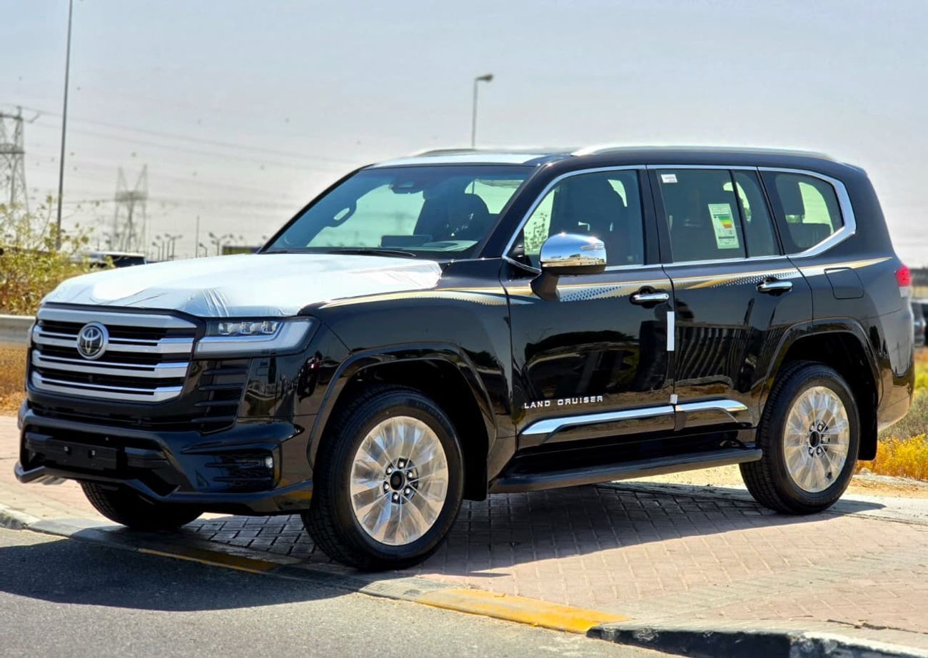 تويوتا لاند كروزر TOYOTA LC300 DIESEL 3.3L VXR - RADAR - FULLY LOADED - 2025 MODEL - BLACK INSIDE BLACKRED - BAHRAIN S