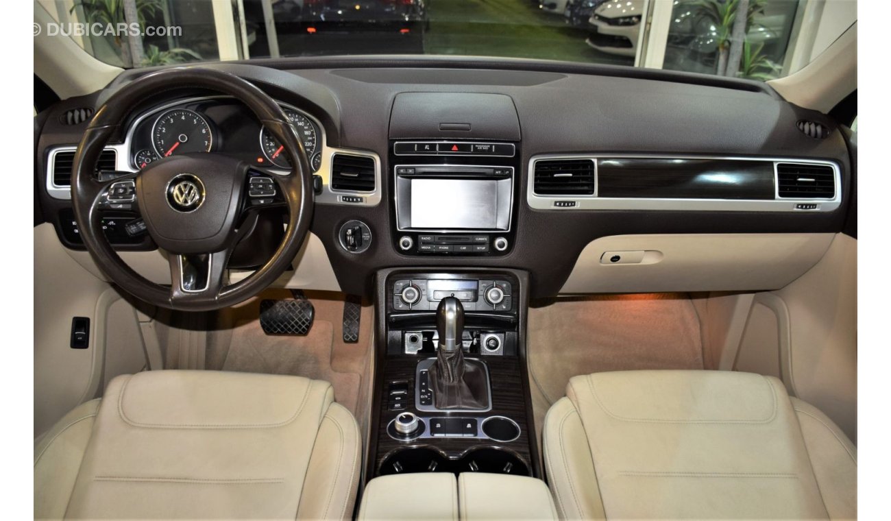 فولكس واجن طوارق AED 1,507 Per Month / 0% D.P | Volkswagen Touareg 2016 Model!! in White Color! GCC Specs