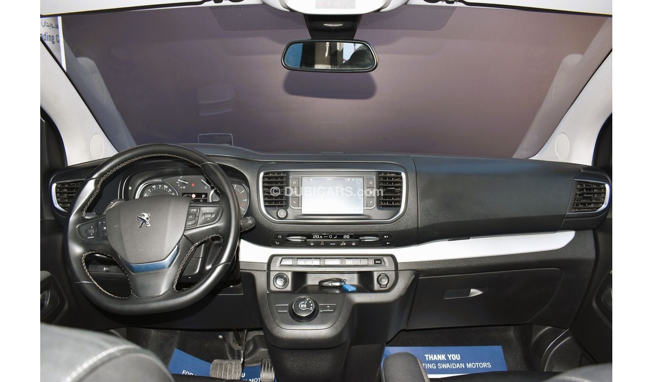 Peugeot Traveller AED 1599 PM | TRAVELLER BUSINESS VIP L3 2.0L AT 2021 GCC AGENCY WARRANTY UP TO 2026 OR 100K KM