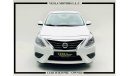 Nissan Sunny SENSORS + CHROME + 1.5L + SV / GCC / 2019 / UNLIMITED MILEAGE WARRANTY + SERVICE HISTORY / 673 DHS