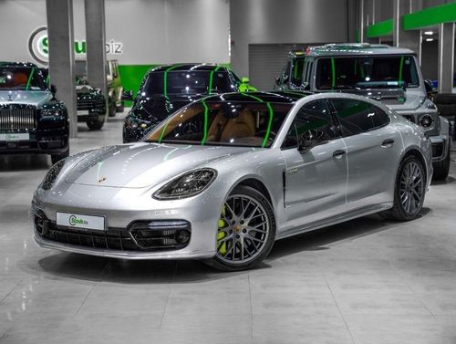 بورش باناميرا PANAMERA TURBO S E-HYBRID EXECUTIVE -SPORT EXHAUST- SPORT DESIGN PACKAGE -REAR SEAT ENTERTAINMENT