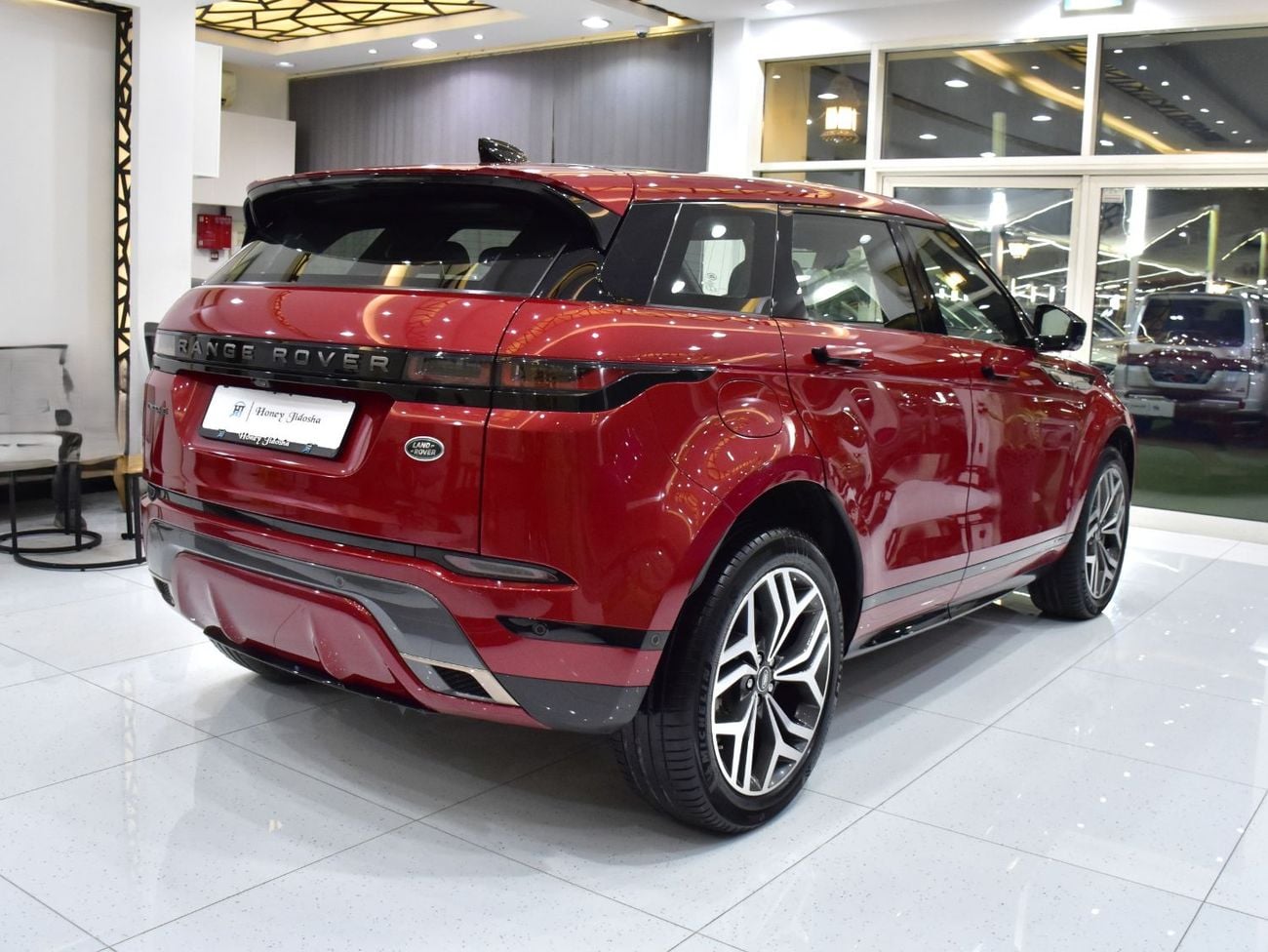Land Rover Range Rover Evoque R-DYNAMIC HSE P250 EXCELLENT DEAL for our Land Rover Range Rover Evoque R-Dynamic ( 2021 Model ) Red Color GCC Specs