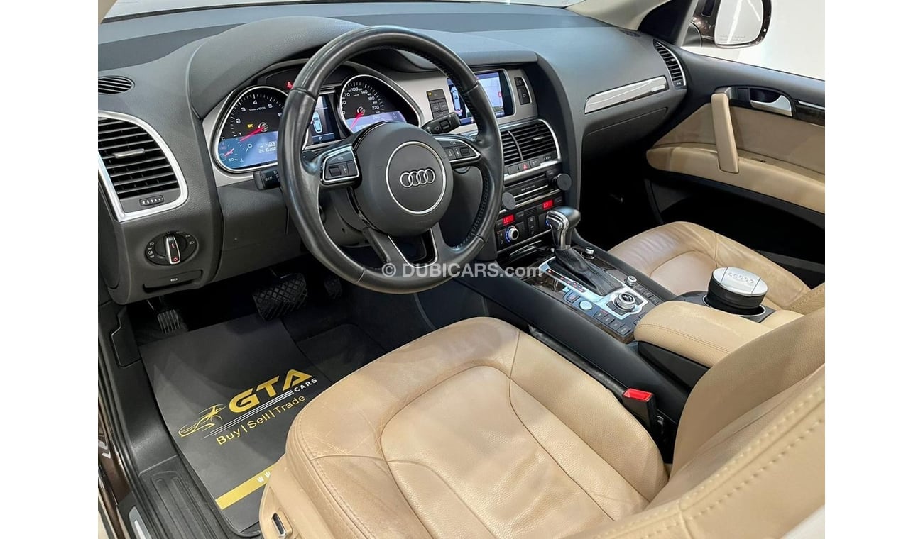 Audi Q7 2015 Audi Q7 40TFSI Quattro Supercharged, Service History, Warranty, GCC