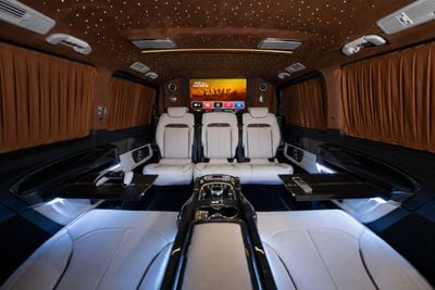 مرسيدس بنز V 300 VLINE VIP EDITION NEW ARRIVAL 2026 MODEL VIP MERCEDES GCC V300 with ADDITIONAL REAR AC - 2 Years Warranty by VLINE