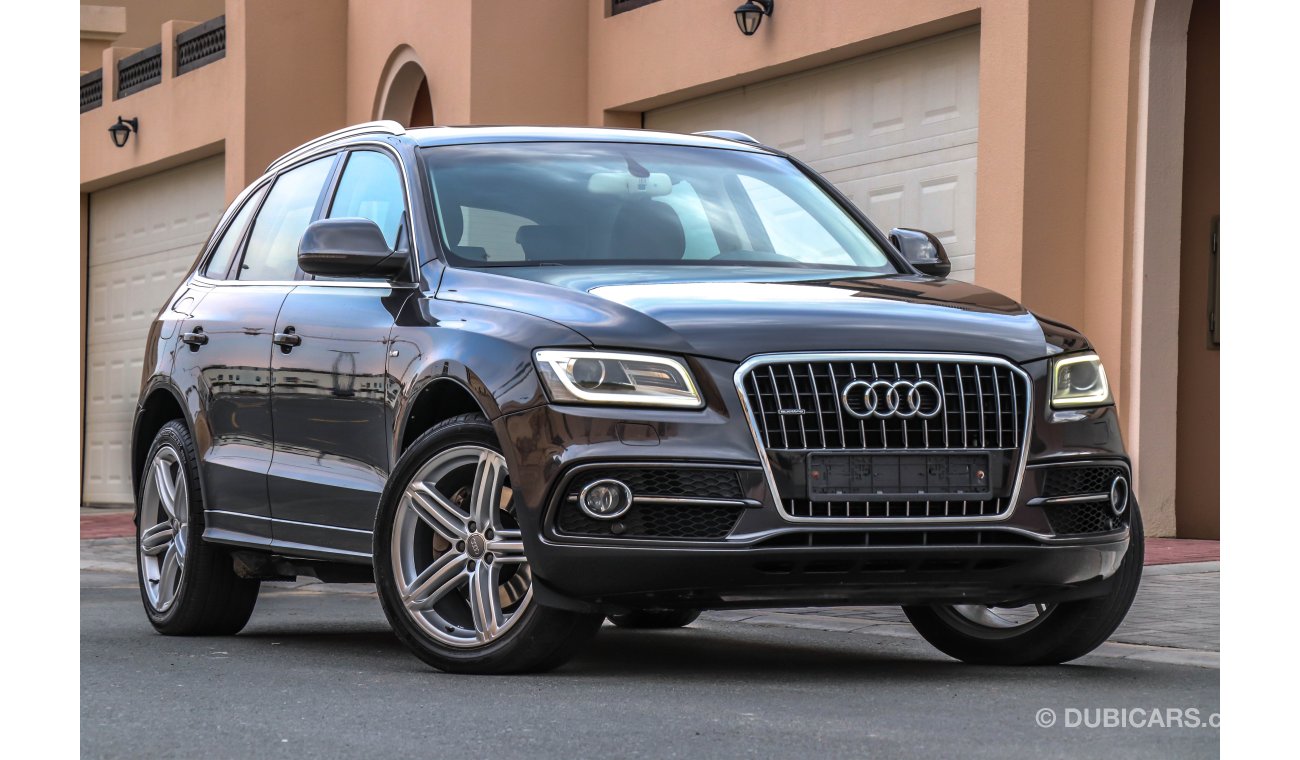 Audi Q5 3.0L (Full option) 2014 GCC under Warranty with Zero Down-Payment.