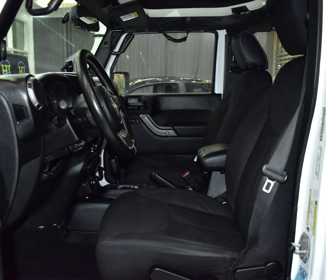 Jeep Wrangler EXCELLENT DEAL for our Jeep Wrangler Unlimited Sport ( 2014 Model ) in White Color GCC Specs