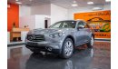Infiniti QX70 FULL OPTION  V6 3.7 ONLY 1470X36 MONTHLY EXCELLENT CONDITION