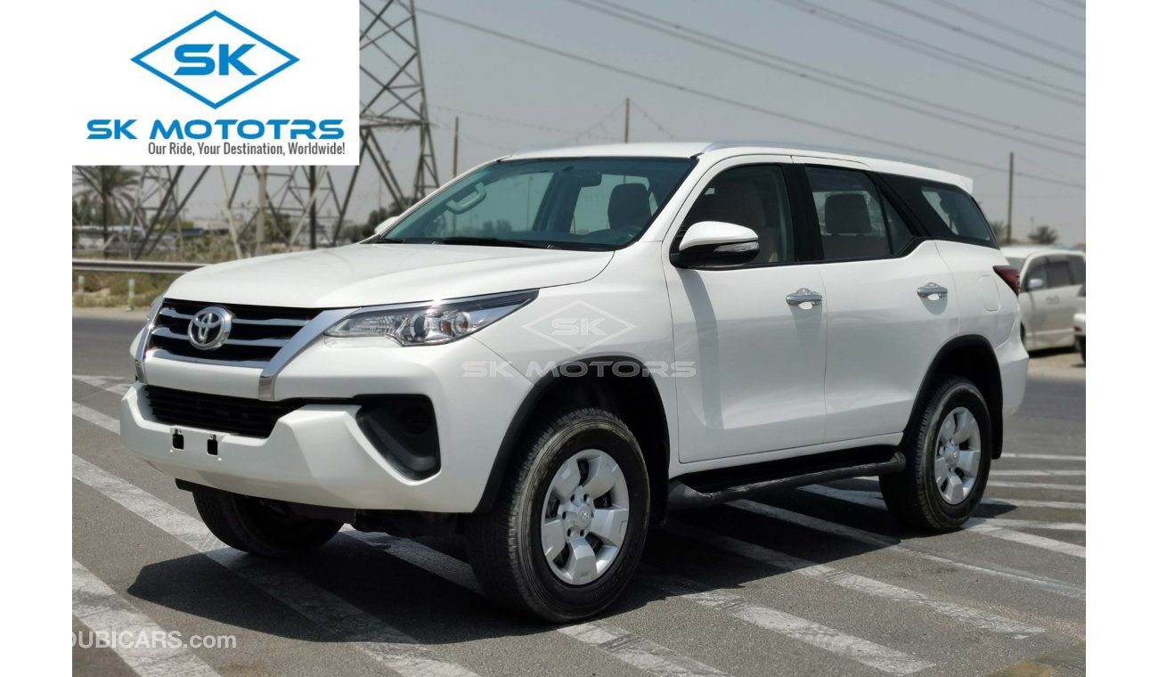 Toyota Fortuner 2.7L, 17" Tyre, DRL LED Headlights, ECO/PWR Drive Mode, Fabric Seats, Dual Airbags (LOT # 9582)