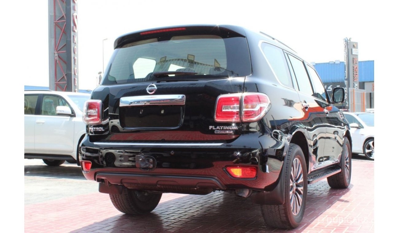 نيسان باترول LE PLATINUM FULLY LOADED 2019 GCC SINGLE OWNER WITH AGENCY SERVICE IN MINT CONDITION