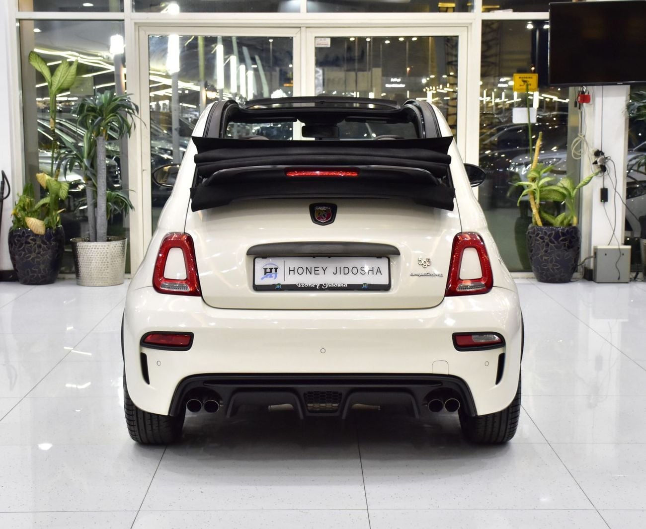 Abarth 595 EXCELLENT DEAL for our Abarth 595 Convertible Competizione ( 2022 Model ) in White Color GCC Specs