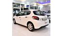 Peugeot 208 LOW MILEAGE! EXCELLENT DEAL for our Peugeot 208 2016 Model in White Color GCC Specs