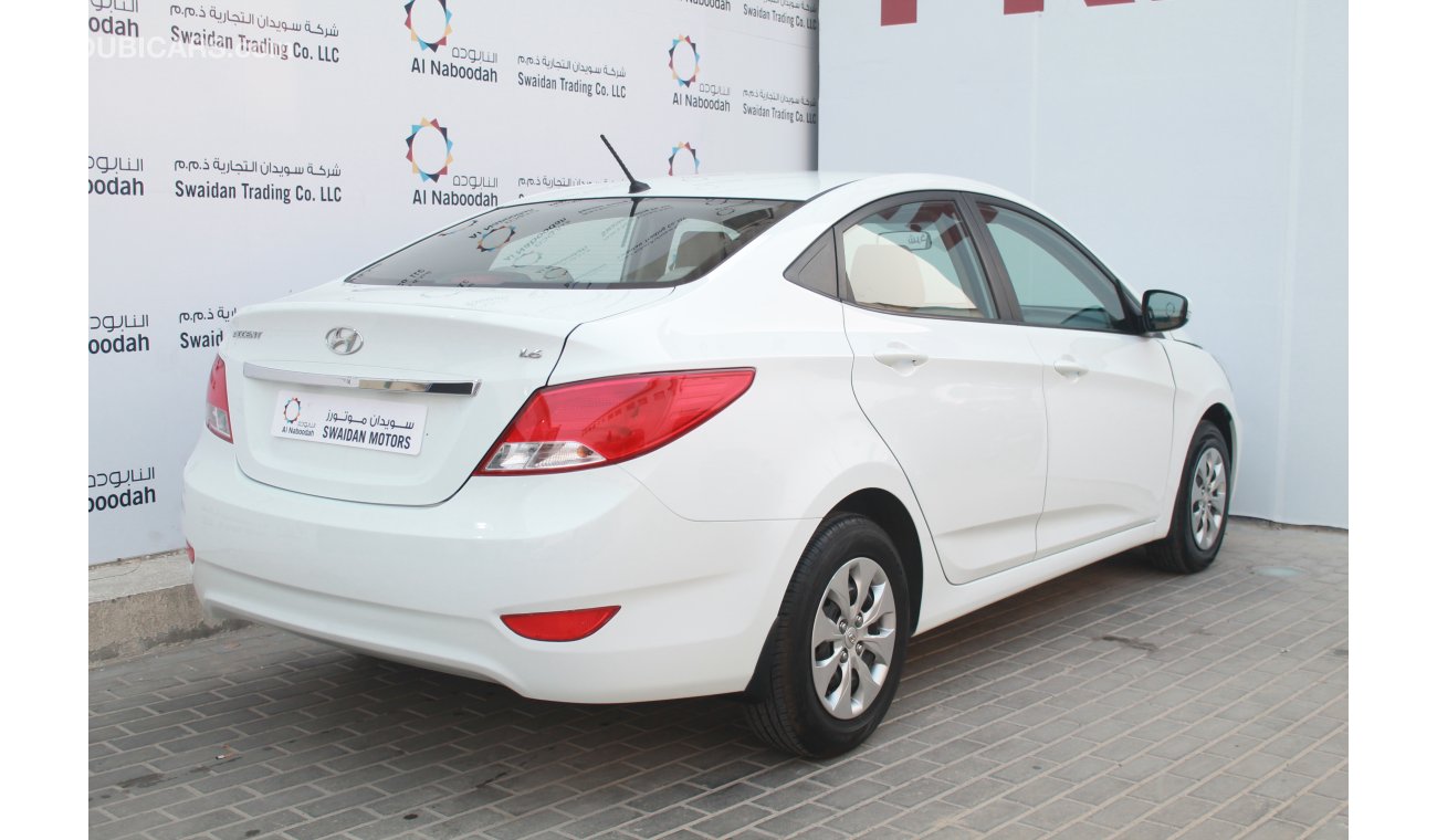 Hyundai Accent 1.6L GL 2016  GCC DEALER WARRANTY