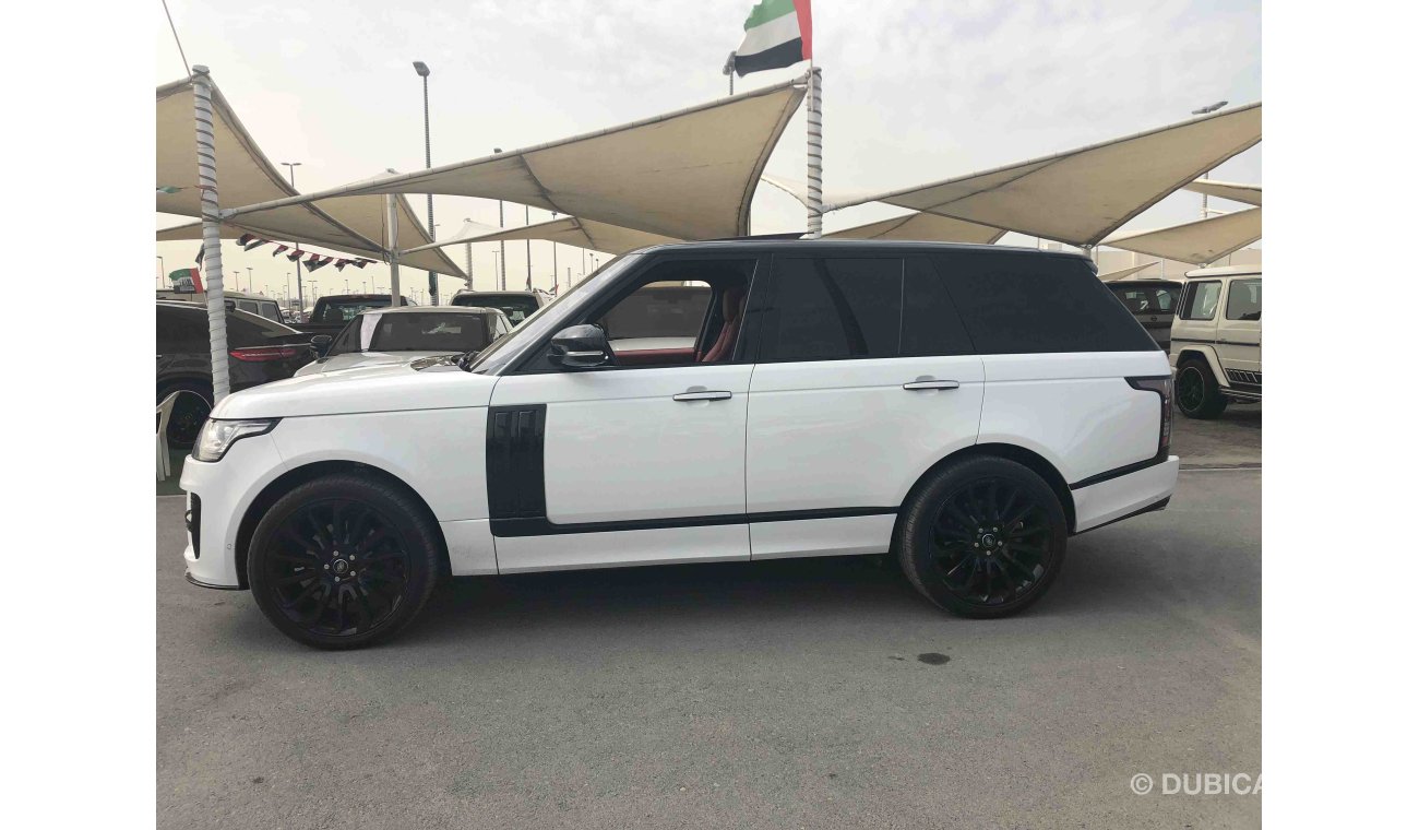 Land Rover Range Rover Autobiography خليجي مالك واحد تشيكات وكالة ابيض داخل احمر كيت SV وكالة