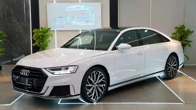 أودي A8 L 55 TFSI quattro 3.0L (335 HP) EXCLUSIVE A8L 55 TFSI V8 || VIP CONSOLE || TOP RANGE || GCC || ACCID