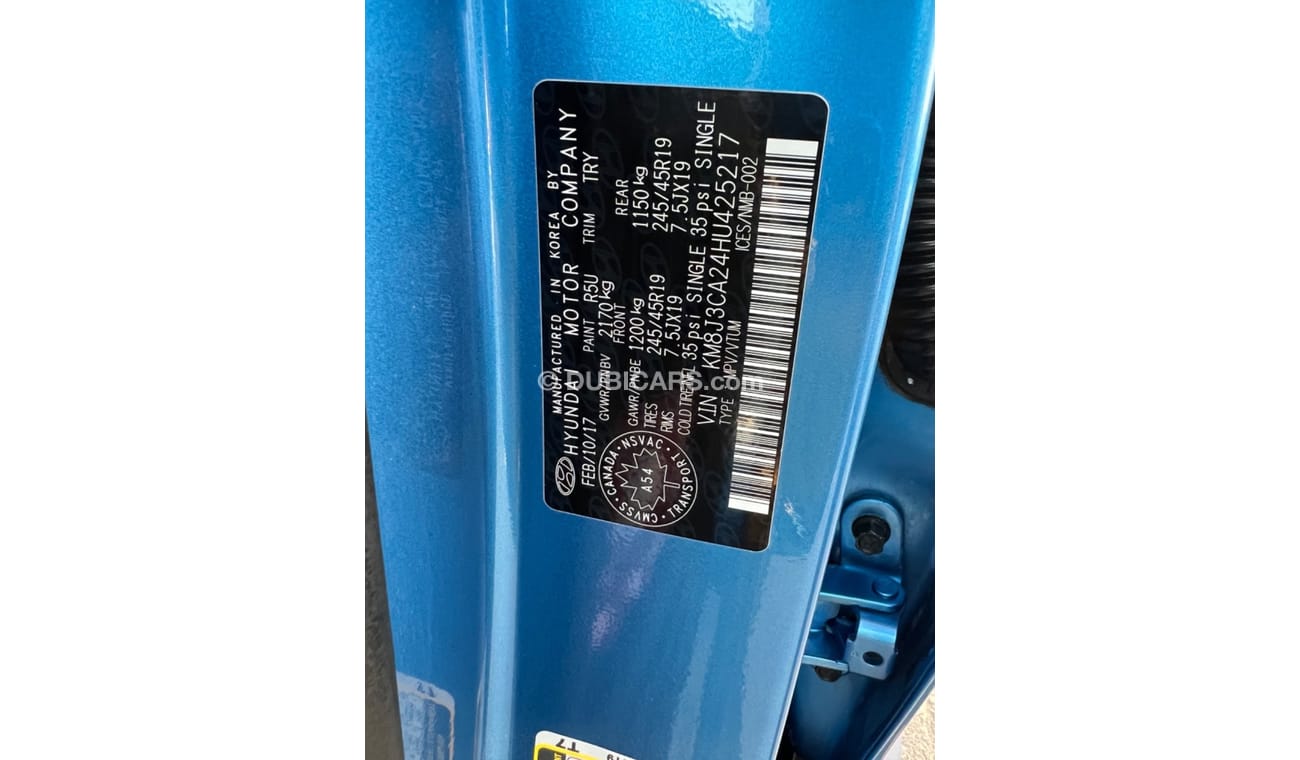 Hyundai Tucson 2017 LIMITED EDITION 1600 CC USA IMPORTED