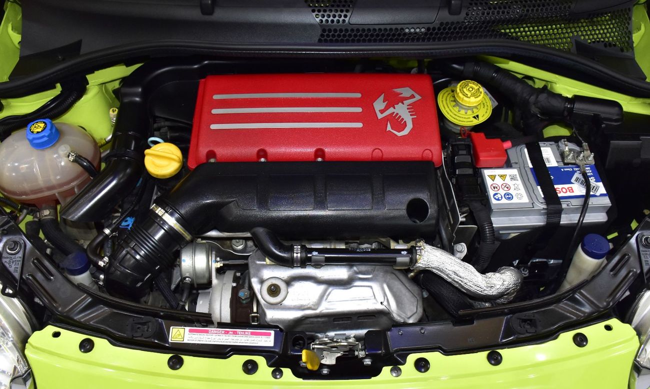 Abarth 595 EXCELLENT DEAL for our Abarth 595 Competizione ( 2022 Model ) in Green Color GCC Specs