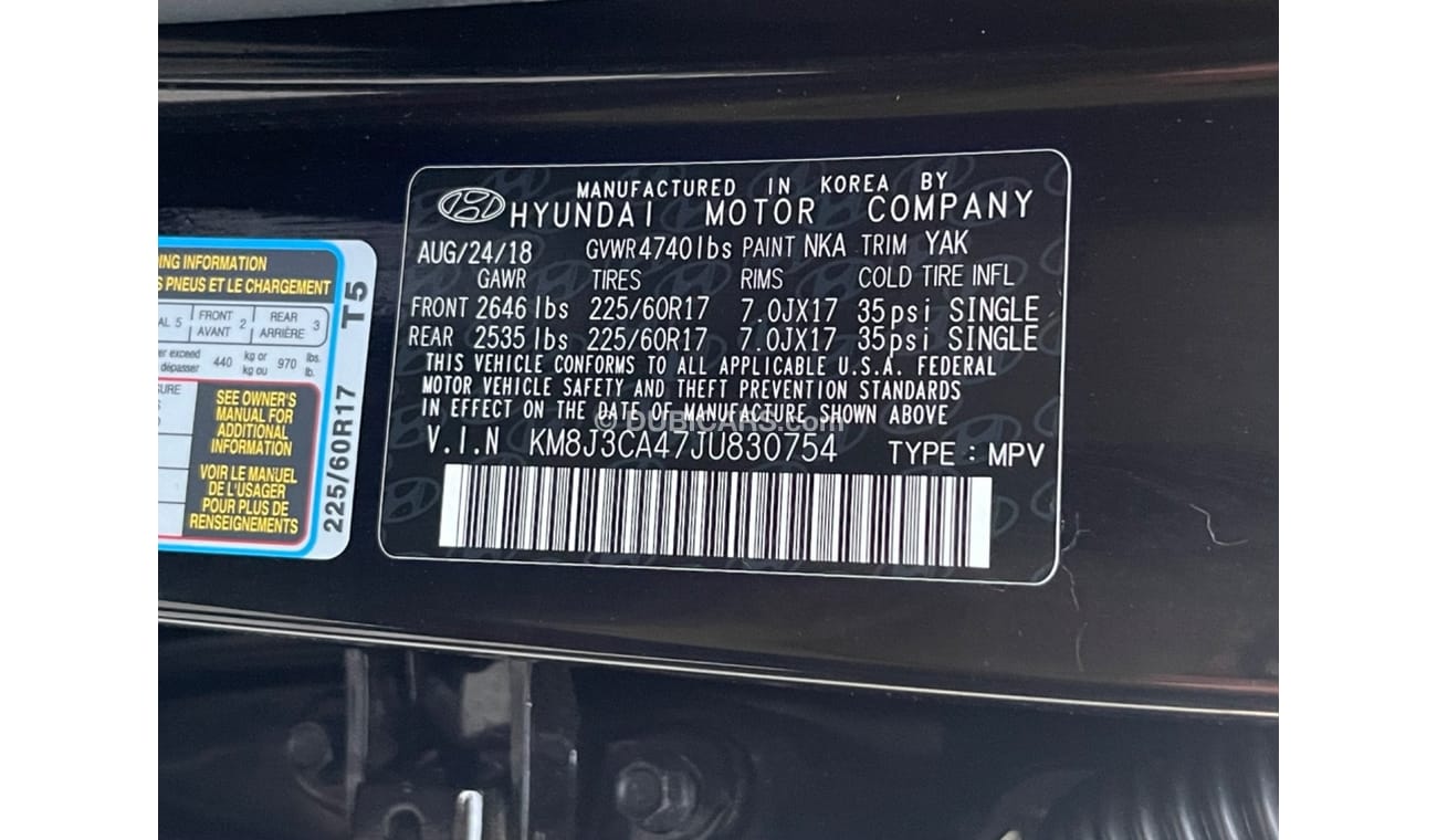 Hyundai Tucson 2018 HYUNDAI TUCSON FULL OPTION IMPORTED FROM USA