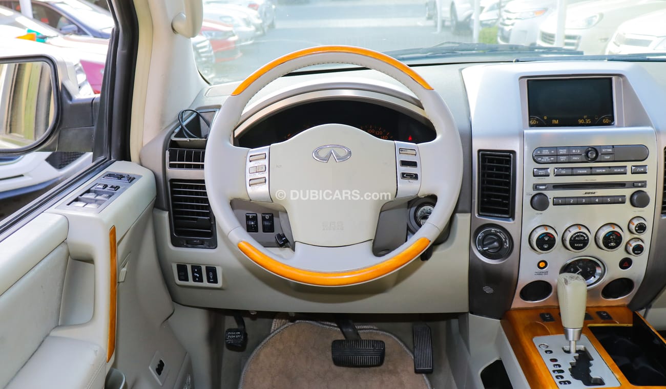 Infiniti QX56 Gulf model 2007 No. 1, white color, hole diaphragm, sensors, installed in excellent condition, you d