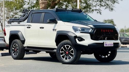 تويوتا هيلوكس 2019| 2.8L DIESEL ENGINE | AT | RHD | GTK 4X4 HEAVY SPORT BAR WITH BASKET | ROOF MOUNTED LED LIGHTS