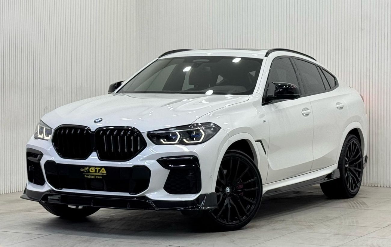 بي أم دبليو X6 40i M Sport 3.0L 2022 BMW X6 xDrive40i M-Kit, 2027 BMW Warranty + Service Pack, Fully Loaded, Low Km