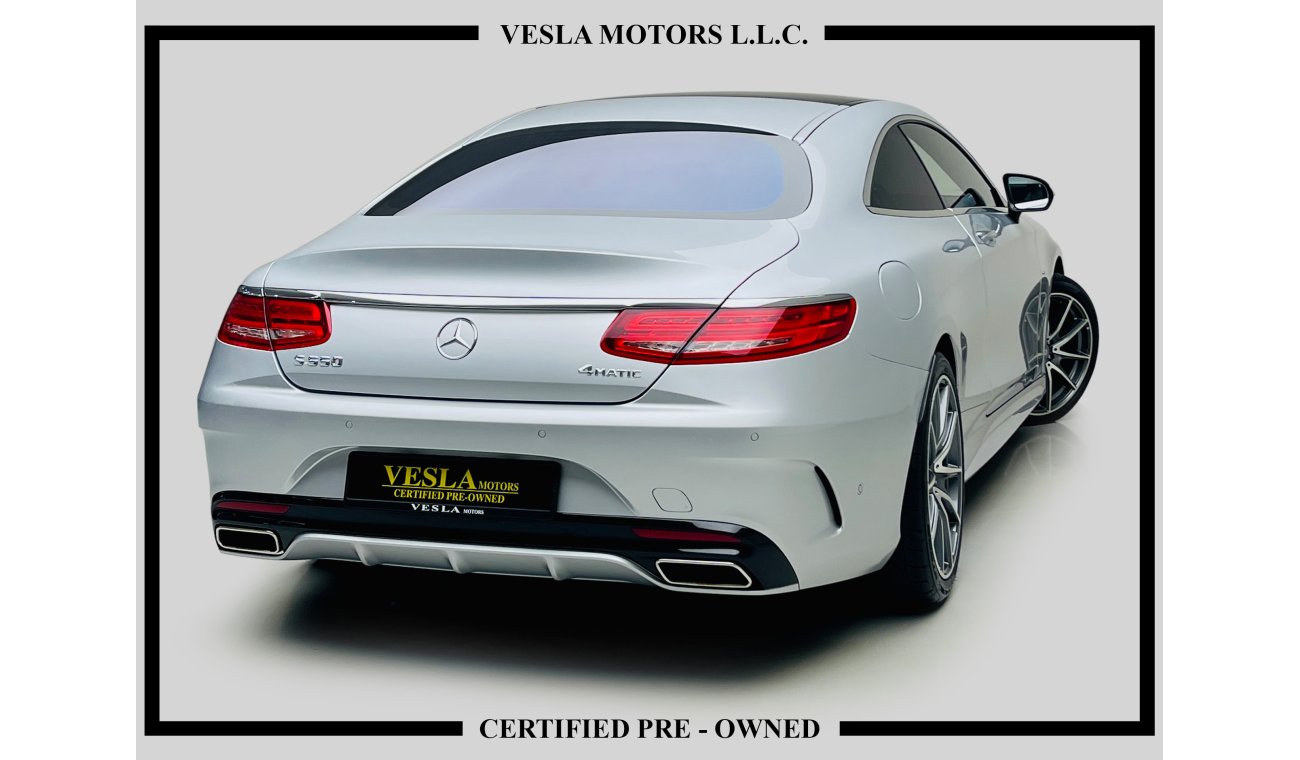 Mercedes-Benz S 550 Coupe COUPE + RED INTERIOR + 4MATIC + 6 BOTTOMS / 2017 / UNLIMITED KMS WARRANTY + SERVICE HISTORY / 4601DH
