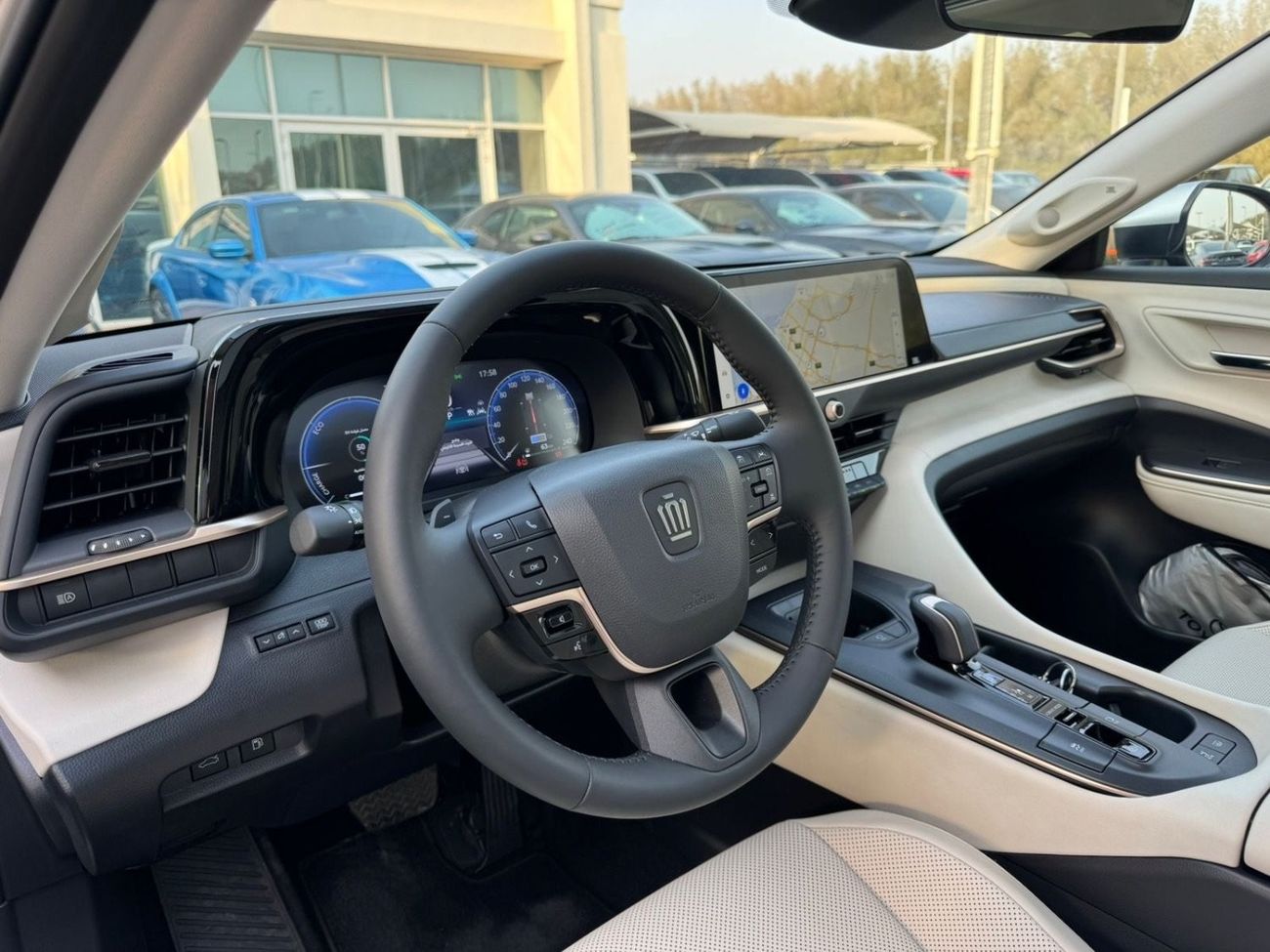 تويوتا كراون تويوتا كراون هايبرد خليجي 2023 تشييكات الوكالة (تحت الضمان وكالة الفطيم ) صبغ وكالة بحالة الوكالة  ف