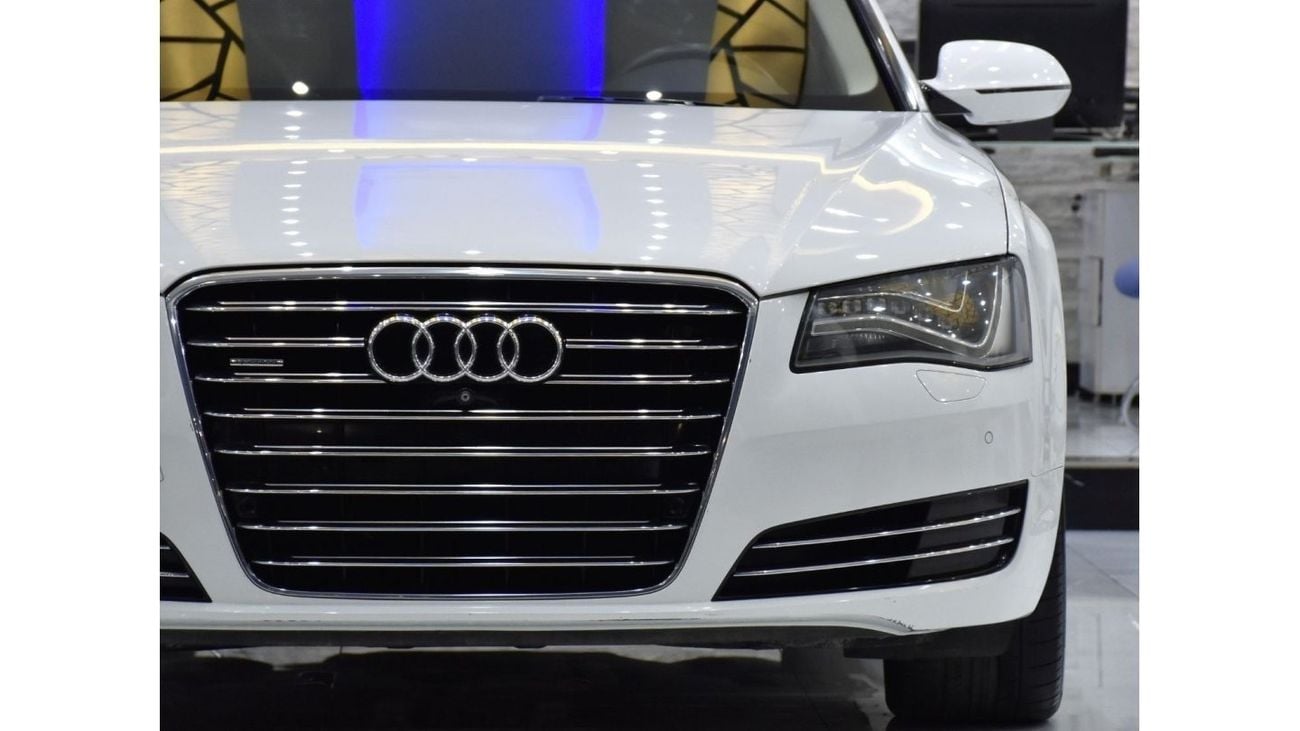 Audi A8 EXCELLENT DEAL for our Audi A8 L 4.0T Quattro ( 2013 Model ) in White Color GCC Specs