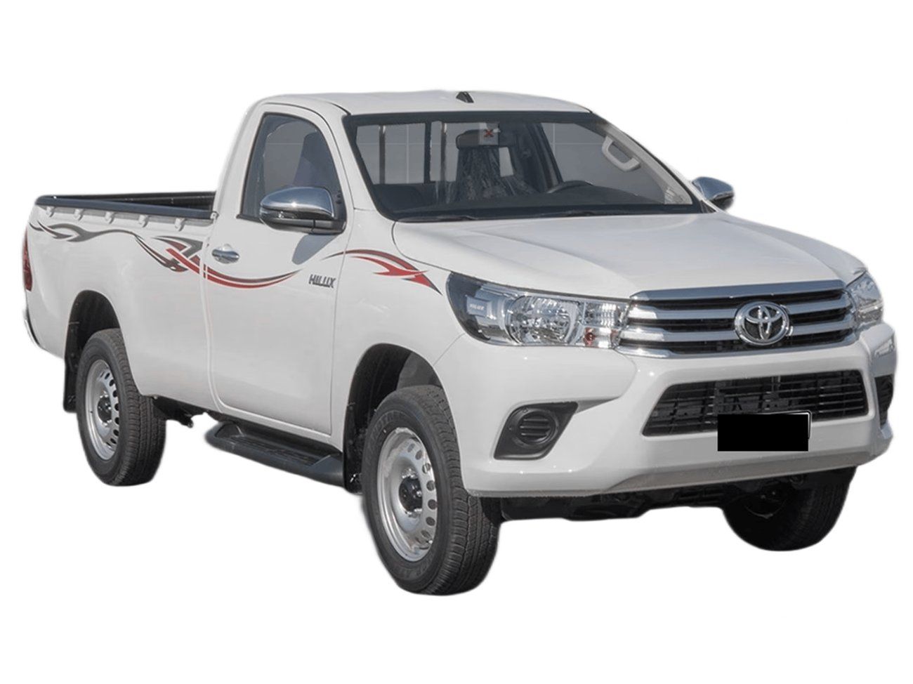 Toyota Hilux ECT0115 - Toyota Hilux Single Cab – 2.7L Petrol Manual 4wd White with Red 2025