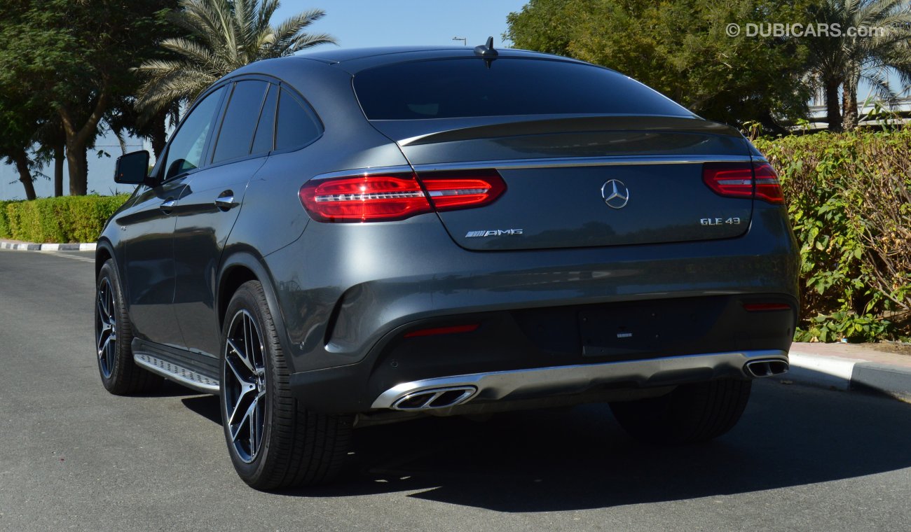 Mercedes-Benz GLE 43 AMG Enhanced 3.0L V6 biturbo  385 hp with 2 Yrs or 60000 km Dealer Warranty