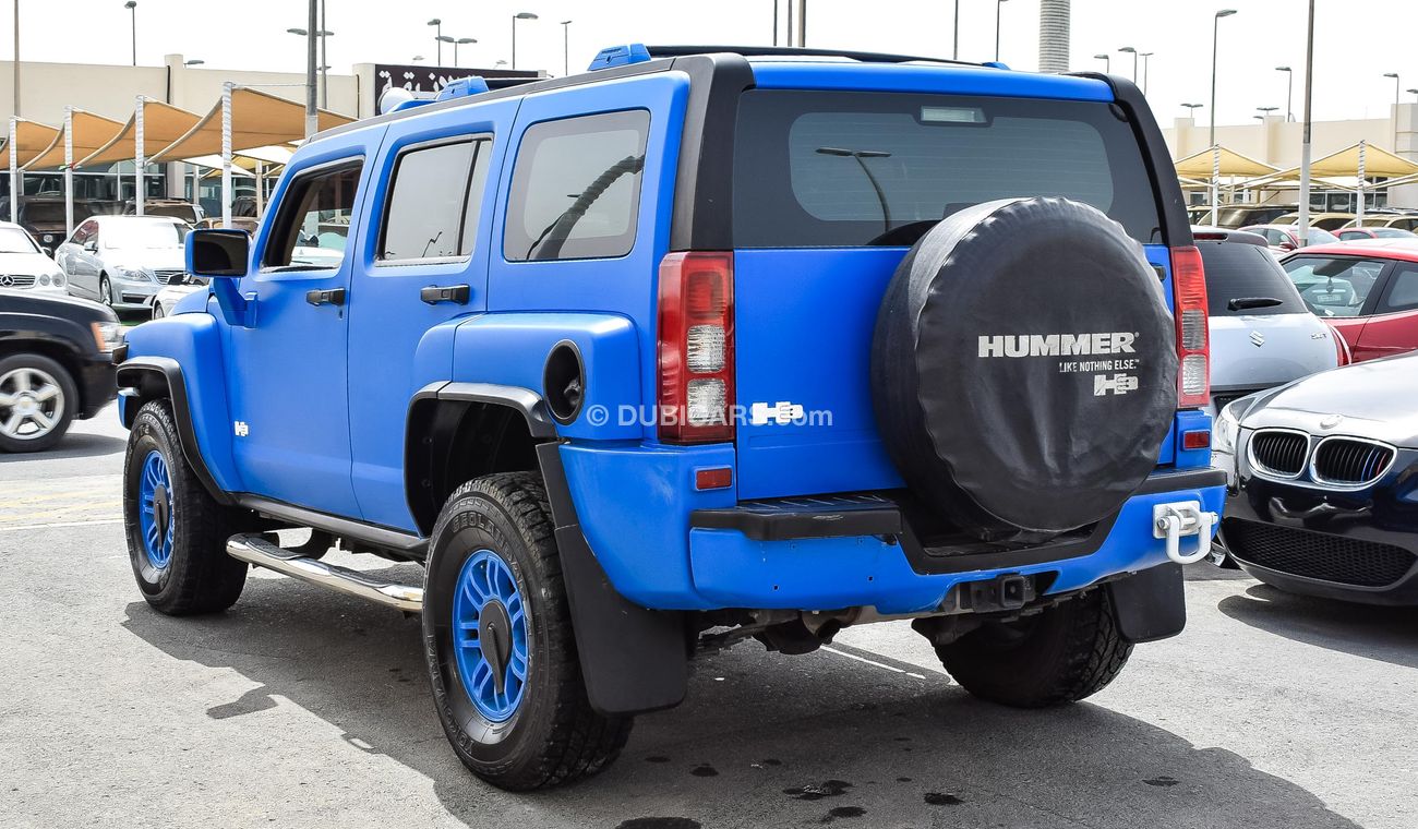 Ht3 Hummer Blue Used Hummer H3 White Color with blue wrapping 2009 for sale in Sharjah ...