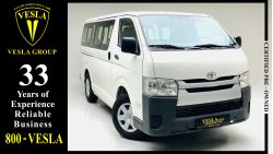 Toyota Hiace MID ROOF + ROOF AC / 2016 / 15 SEATER / SIDE GLASS /GCC/FSH/ WARRANTY + FREE SERVICE / 890 DHS P.M.