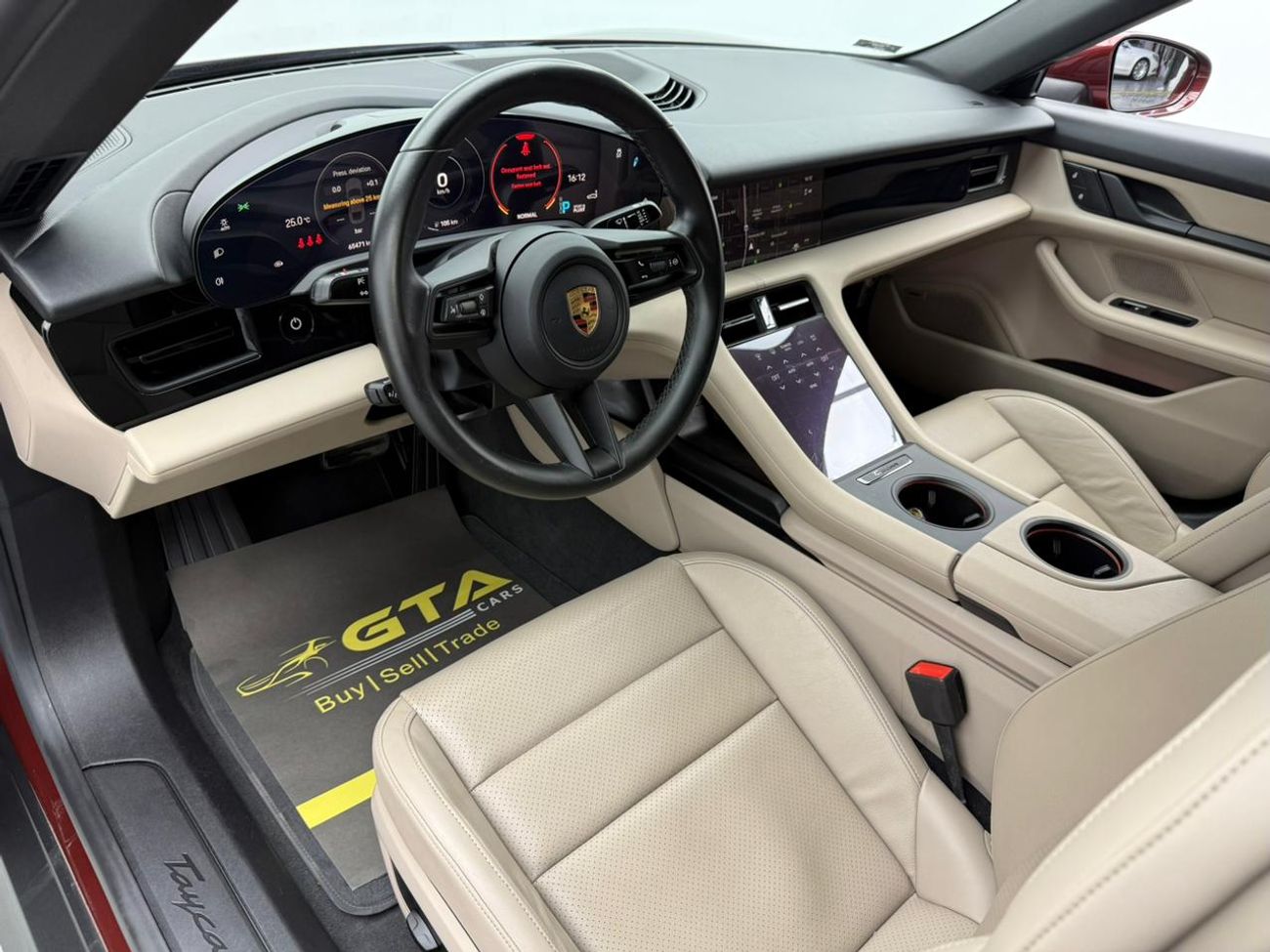 بورش تايكان Base 2022 Porsche Taycan ,Al Nabooda Warranty ,Full Service History ,GCC