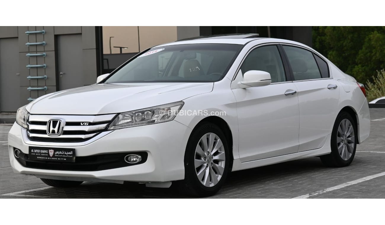 هوندا أكورد 2015 خليجي بحالة ممتازة بدون حوادث صبغ وكالة
